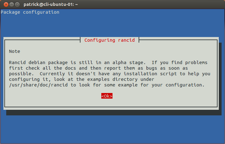 RANCID Debian Install